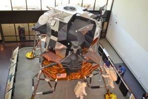 Many exhibits show how man has visited space.  It was quite amazing.